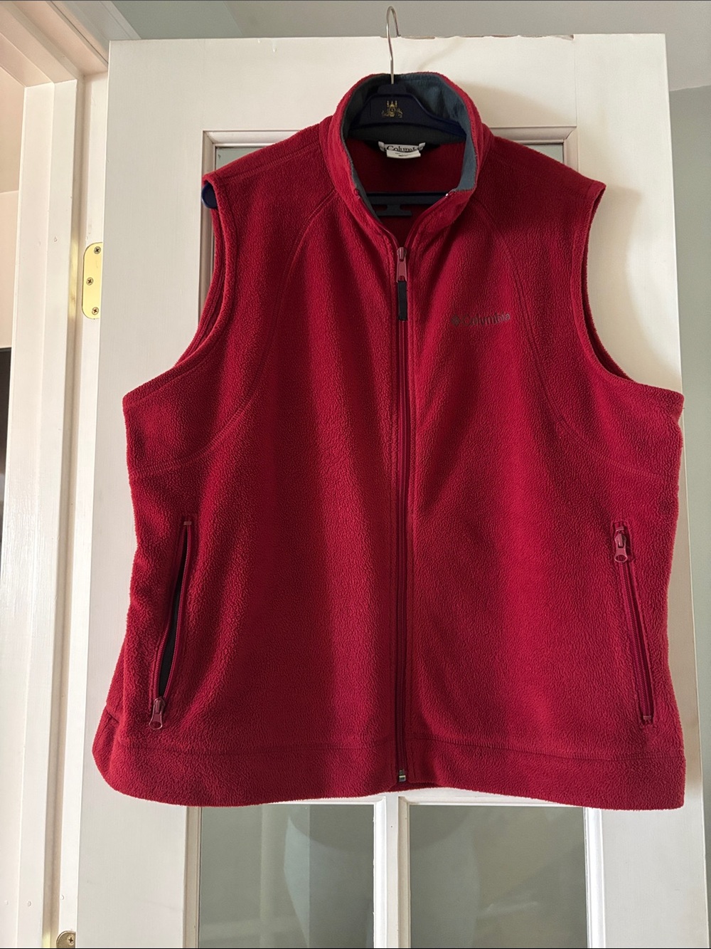 Columbia Red Fleece Vest Sz 1X